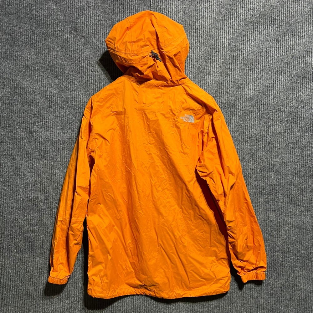 The North Face Rain Jacket Mens M Orange HyVent 2.5L Waterproof Hooded Shell - Picture 9 of 10